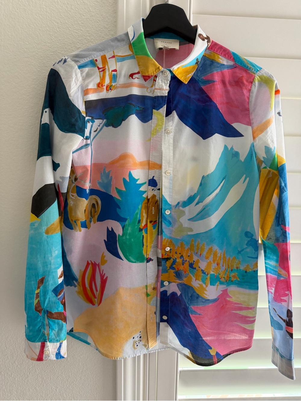 Sézane Pierro shirt x G. Kero
Colorful California Print Button-Up Shirt